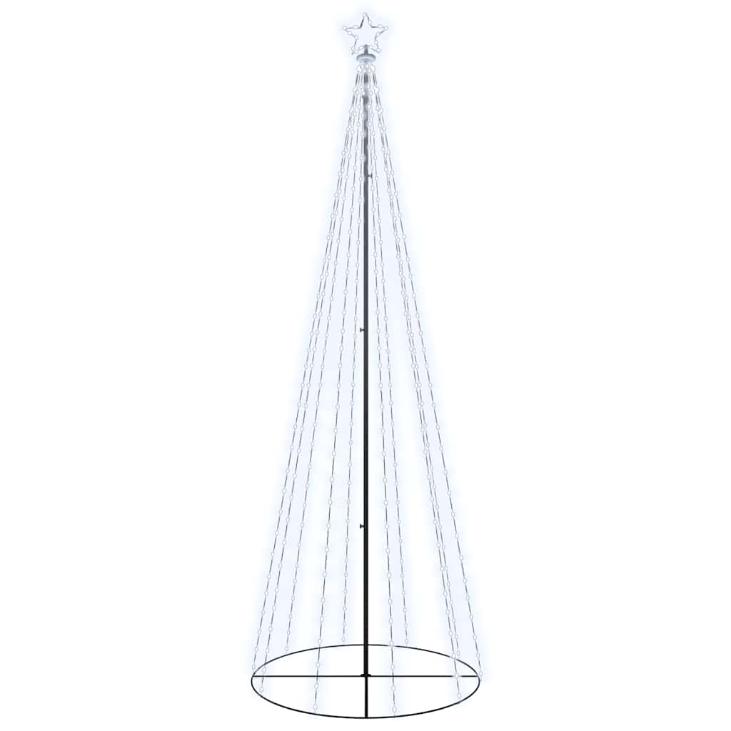 kúp alakú karácsonyfa 310 hideg fehér LED-del 100 x 300 cm