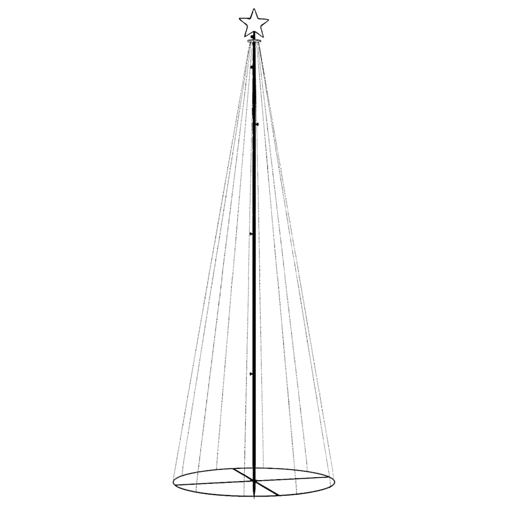 kúp alakú karácsonyfa 310 kék LED-del 100 x 300 cm