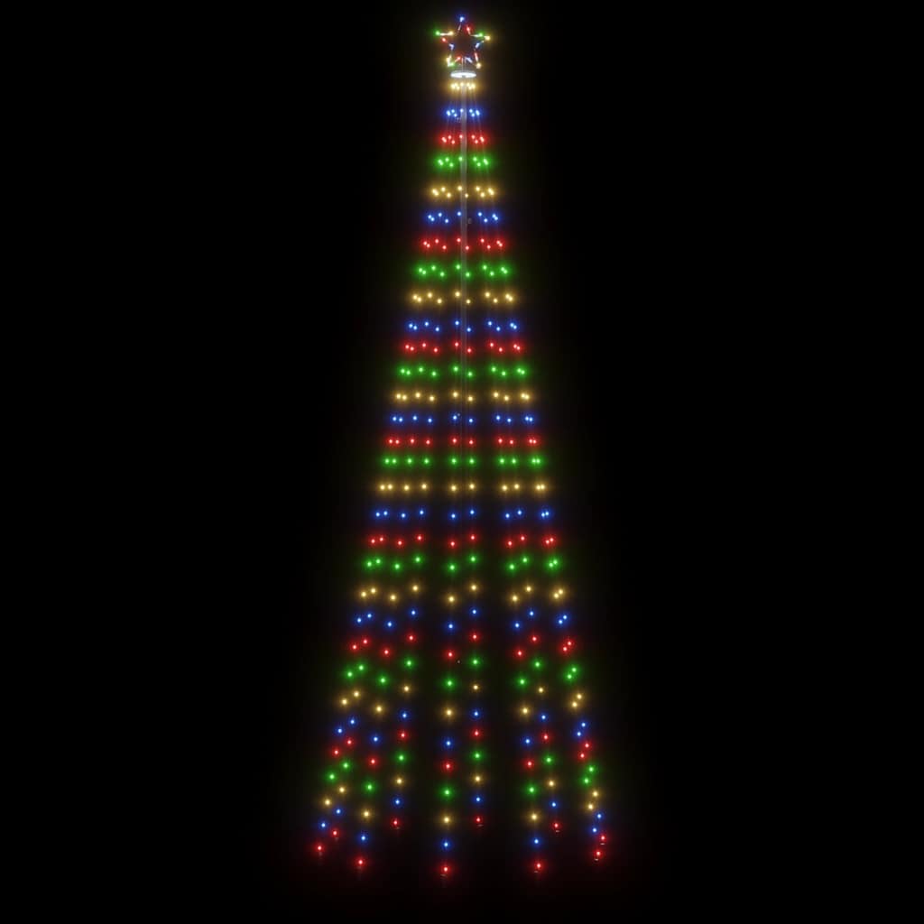 kúp alakú karácsonyfa 310 színes LED-del 100 x 300 cm
