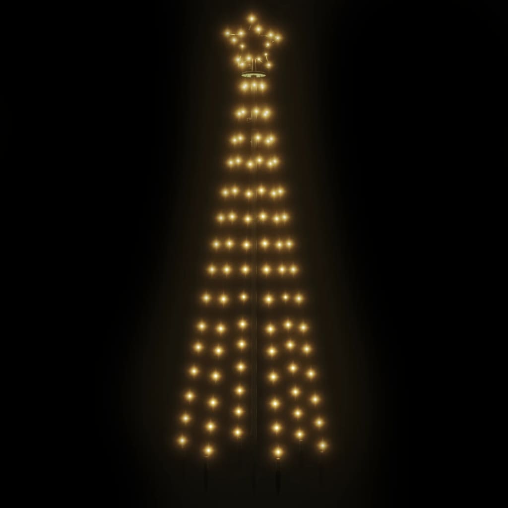 meleg fehér fényű karácsonyfa tüskével 108 LED-del 180 cm