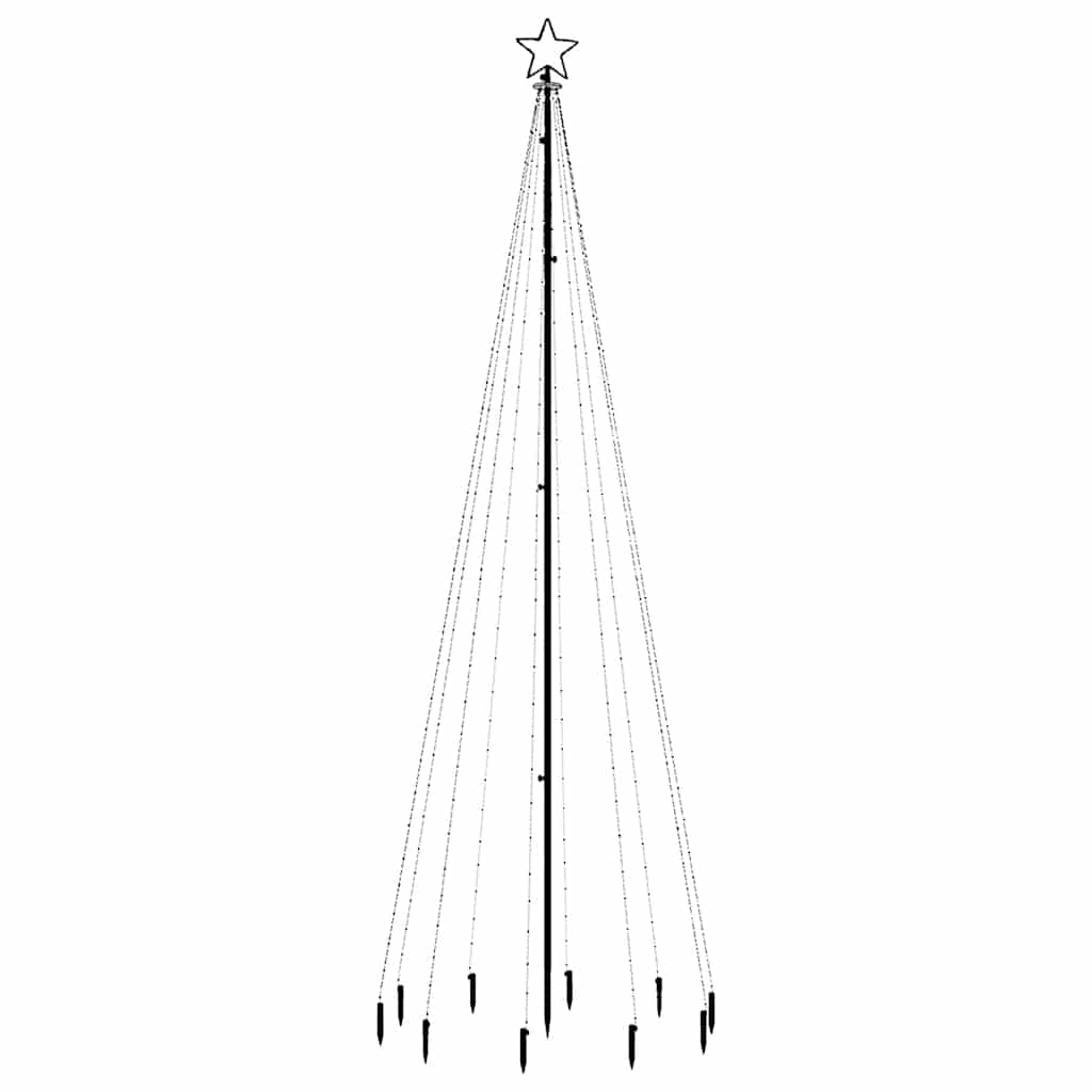 színes fényű karácsonyfa tüskével 310 LED-del 300 cm
