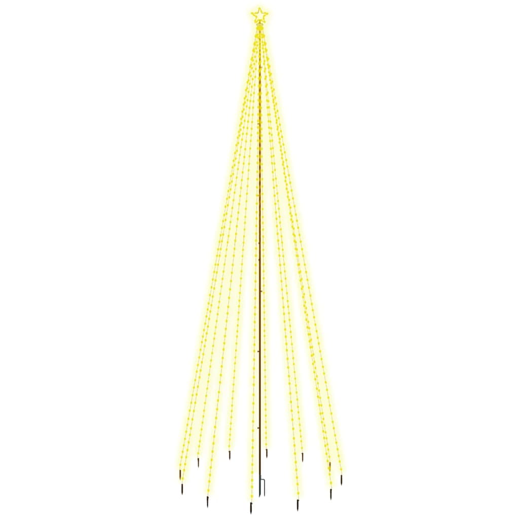 karácsonyfa cövekkel 732 meleg fehér LED-del 500 cm