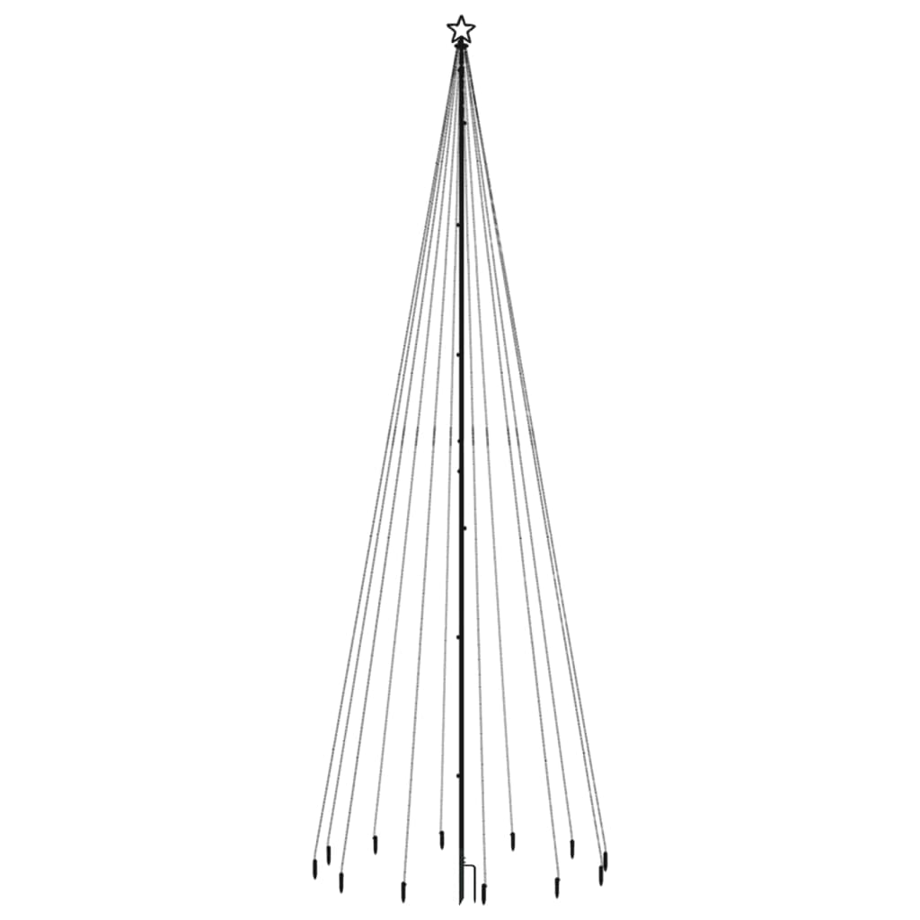 karácsonyfa cövekkel 732 meleg fehér LED-del 500 cm