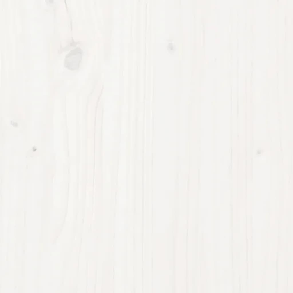 fehér tömör fa ágykeret 100 x 200 cm