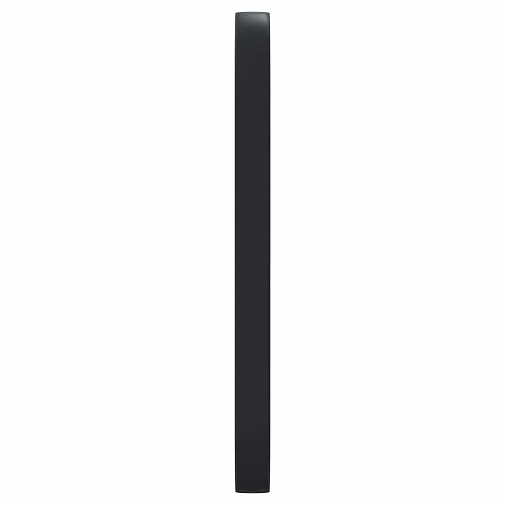 fekete ovális falra szerelhető tükör 15 x 40 cm