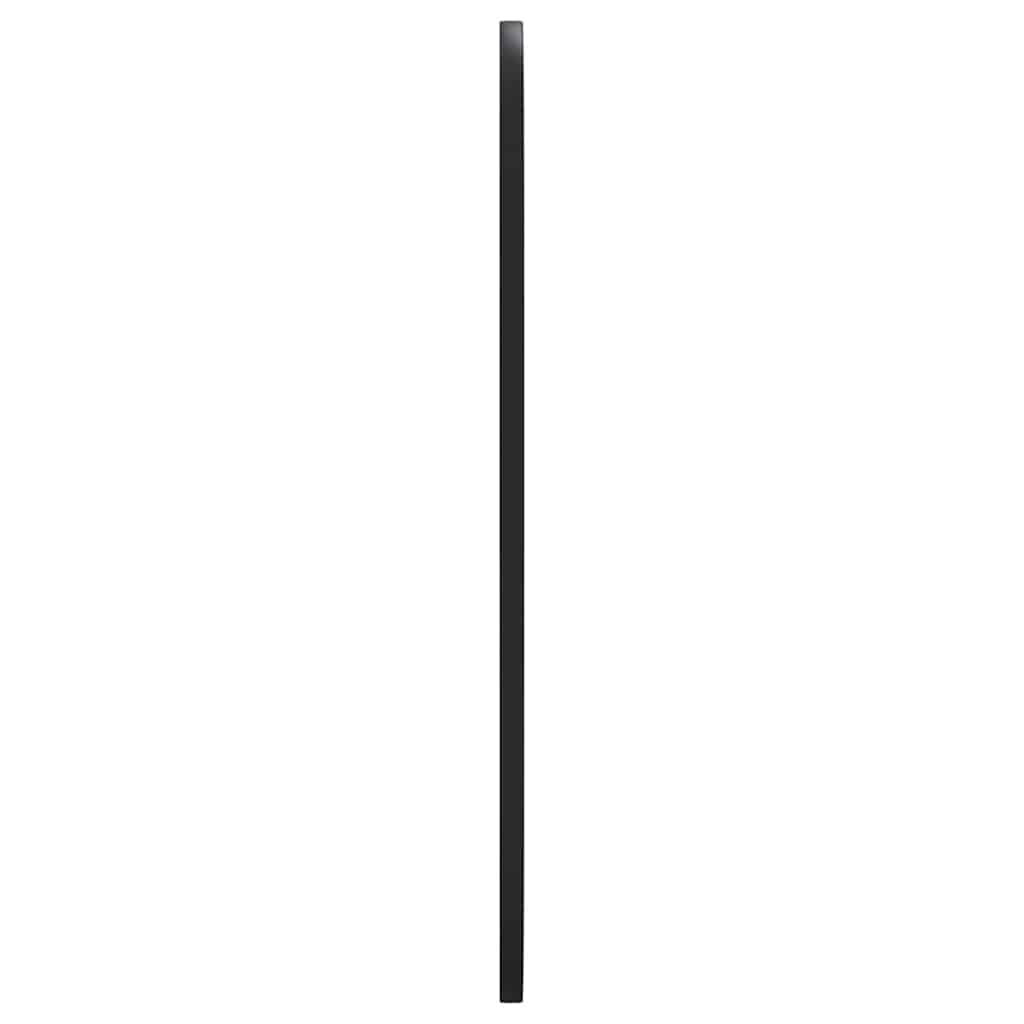 fekete ovális falra szerelhető tükör 40x90 cm