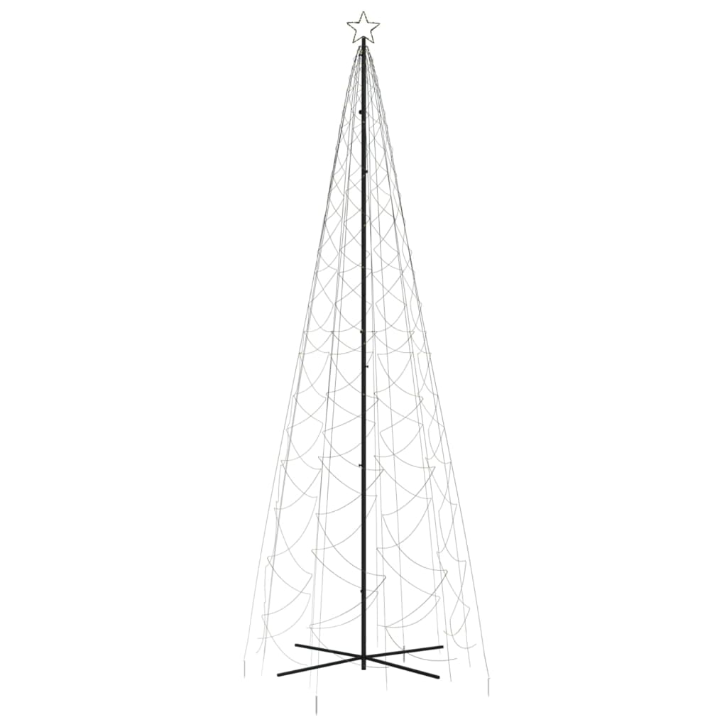 kúp alakú karácsonyfa 1400 meleg fehér LED-del 160 x 500 cm