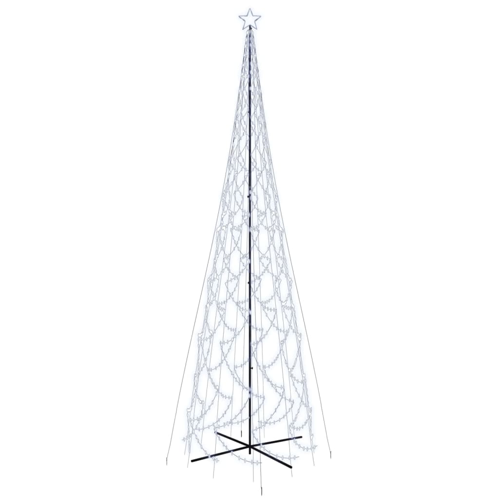 kúp alakú karácsonyfa 3000 hideg fehér LED-del 230 x 800 cm
