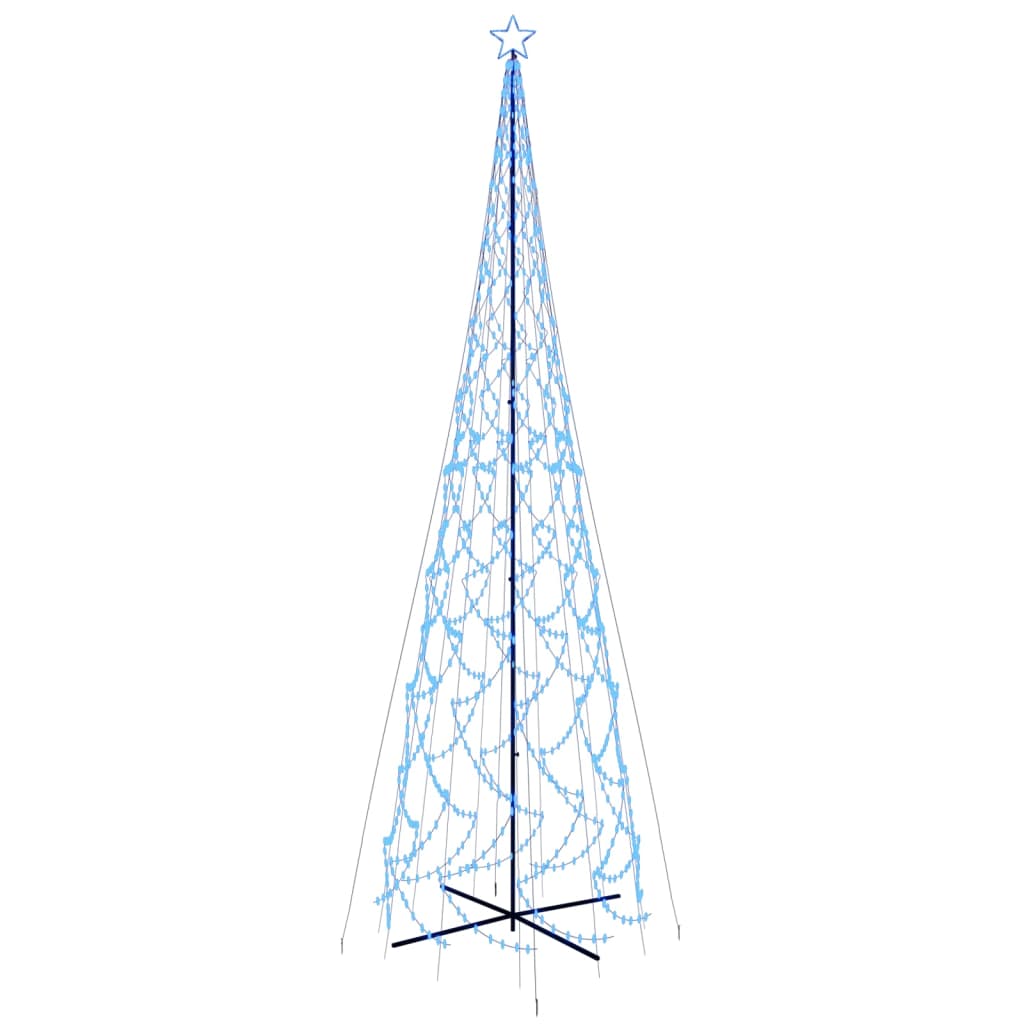 kúp alakú karácsonyfa 3000 kék LED-del 230 x 800 cm