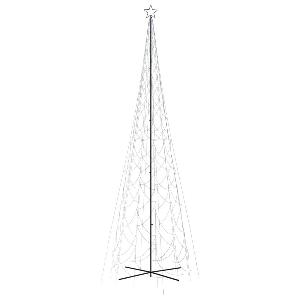 kúp alakú karácsonyfa 3000 kék LED-del 230 x 800 cm