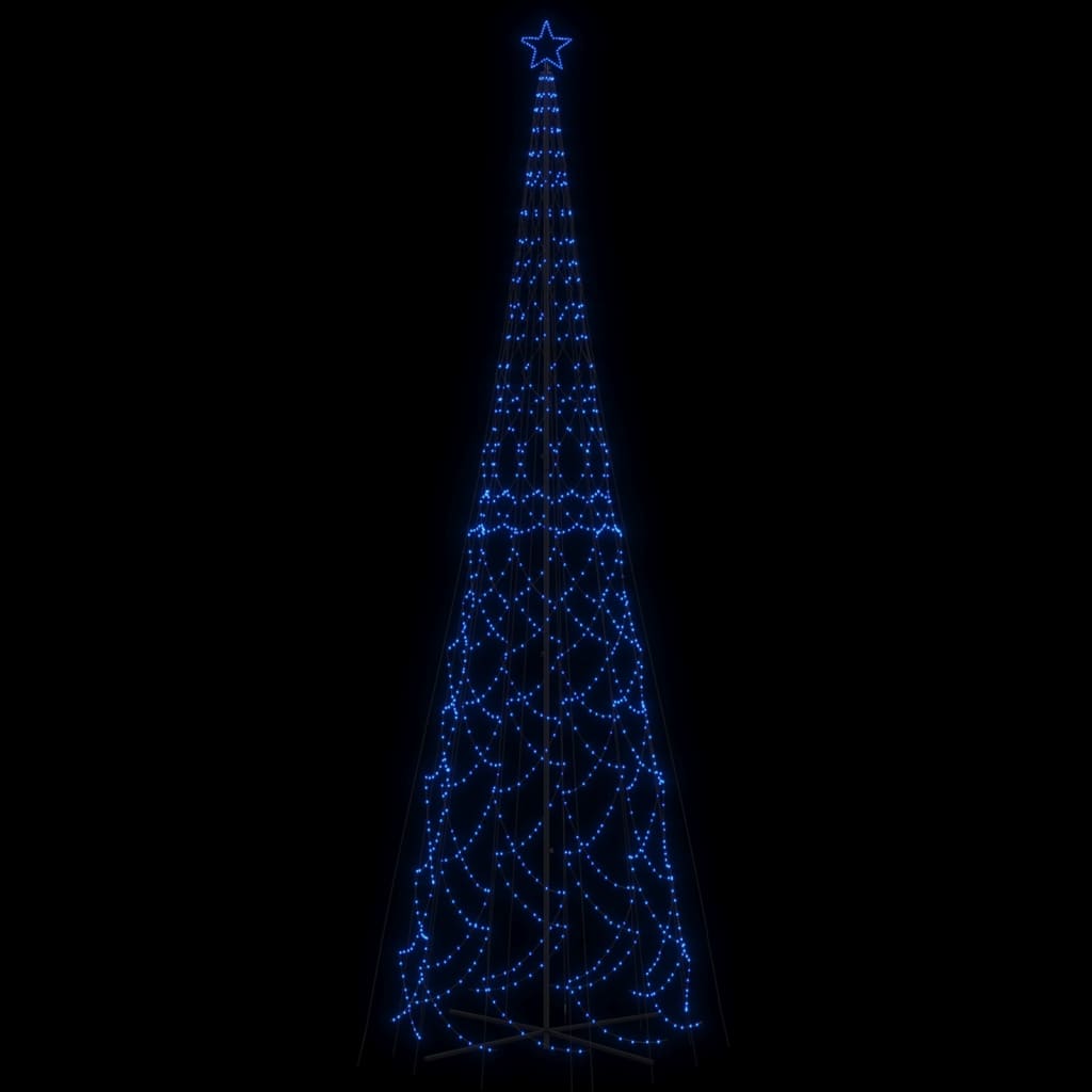 kúp alakú karácsonyfa 3000 kék LED-del 230 x 800 cm