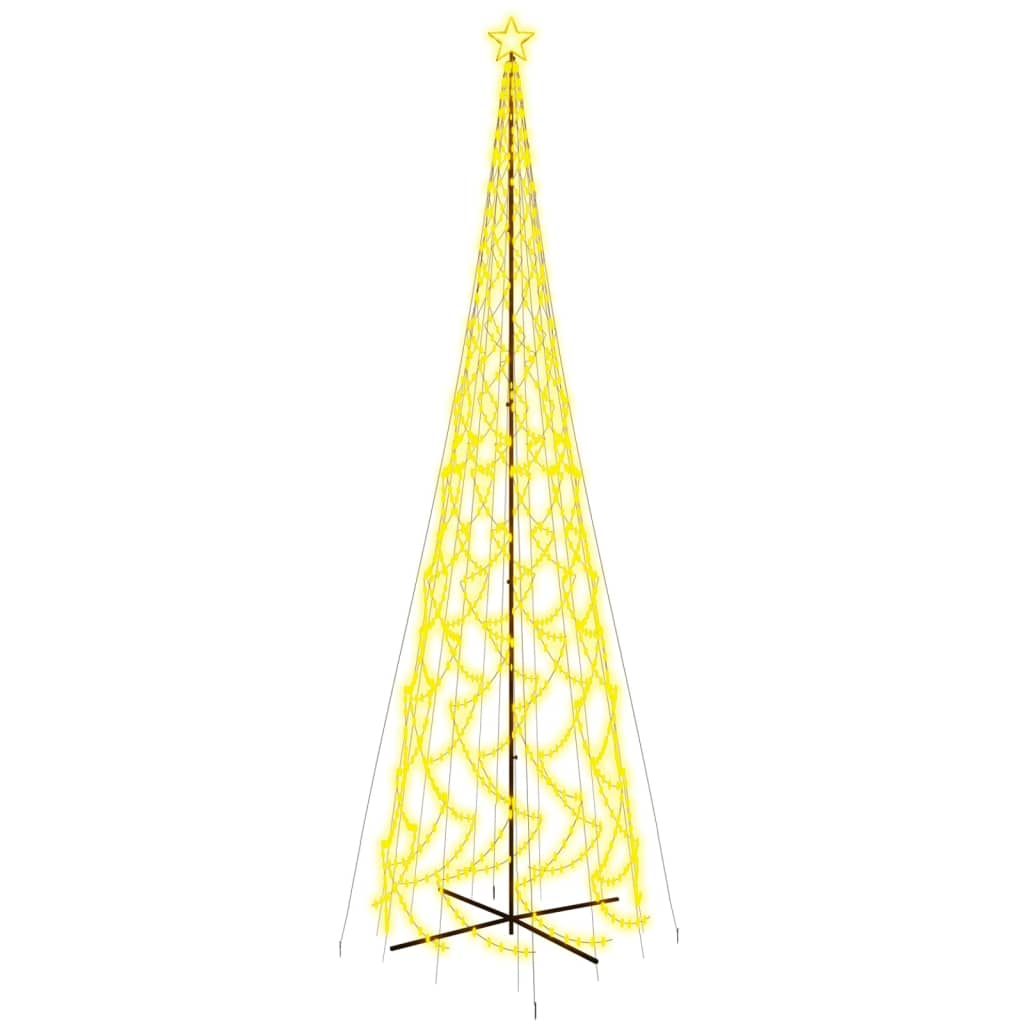 kúp alakú karácsonyfa 3000 meleg fehér LED-del 230 x 800 cm