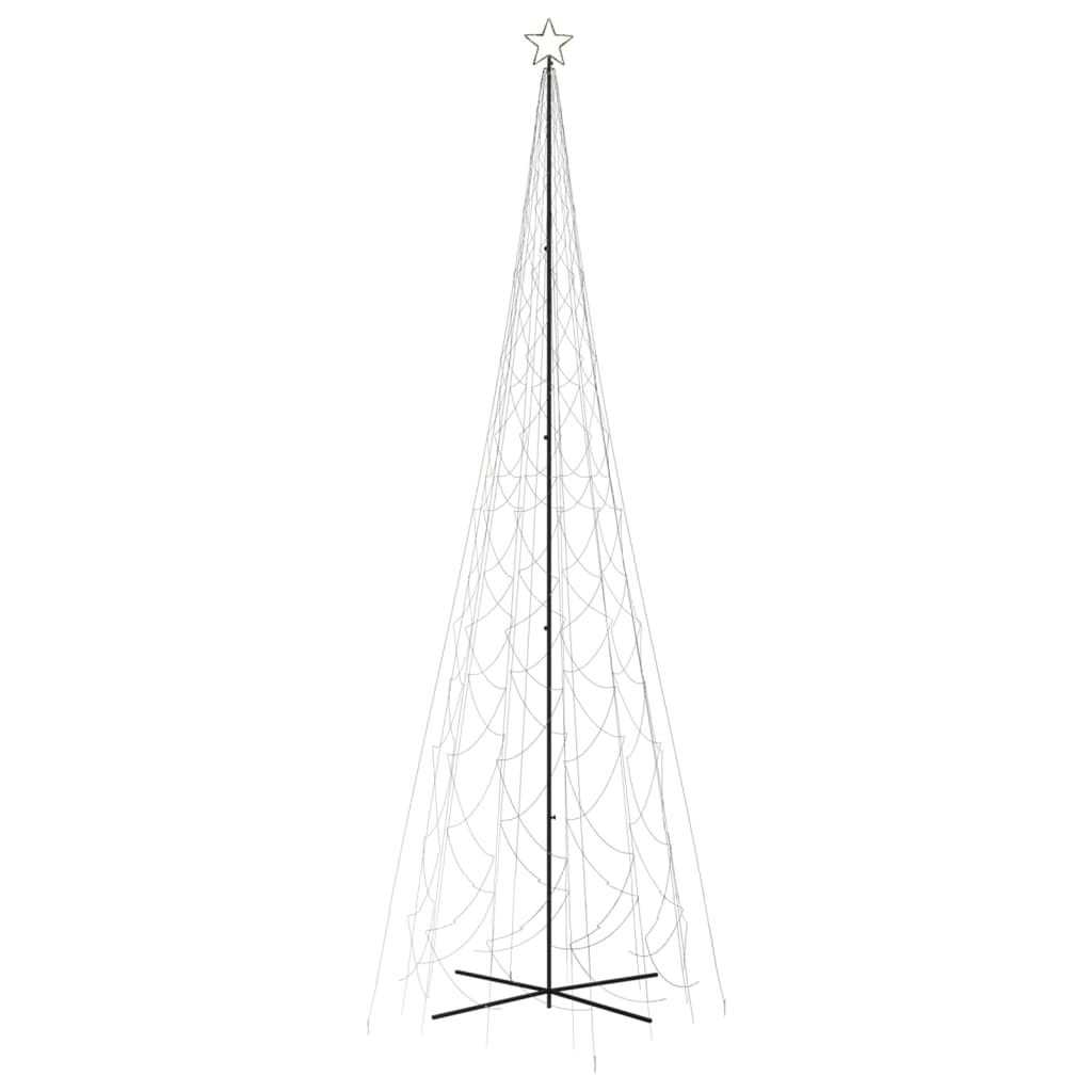 kúp alakú karácsonyfa 3000 meleg fehér LED-del 230 x 800 cm