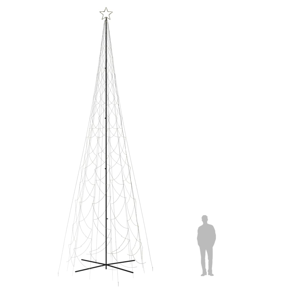 kúp alakú karácsonyfa 3000 meleg fehér LED-del 230 x 800 cm
