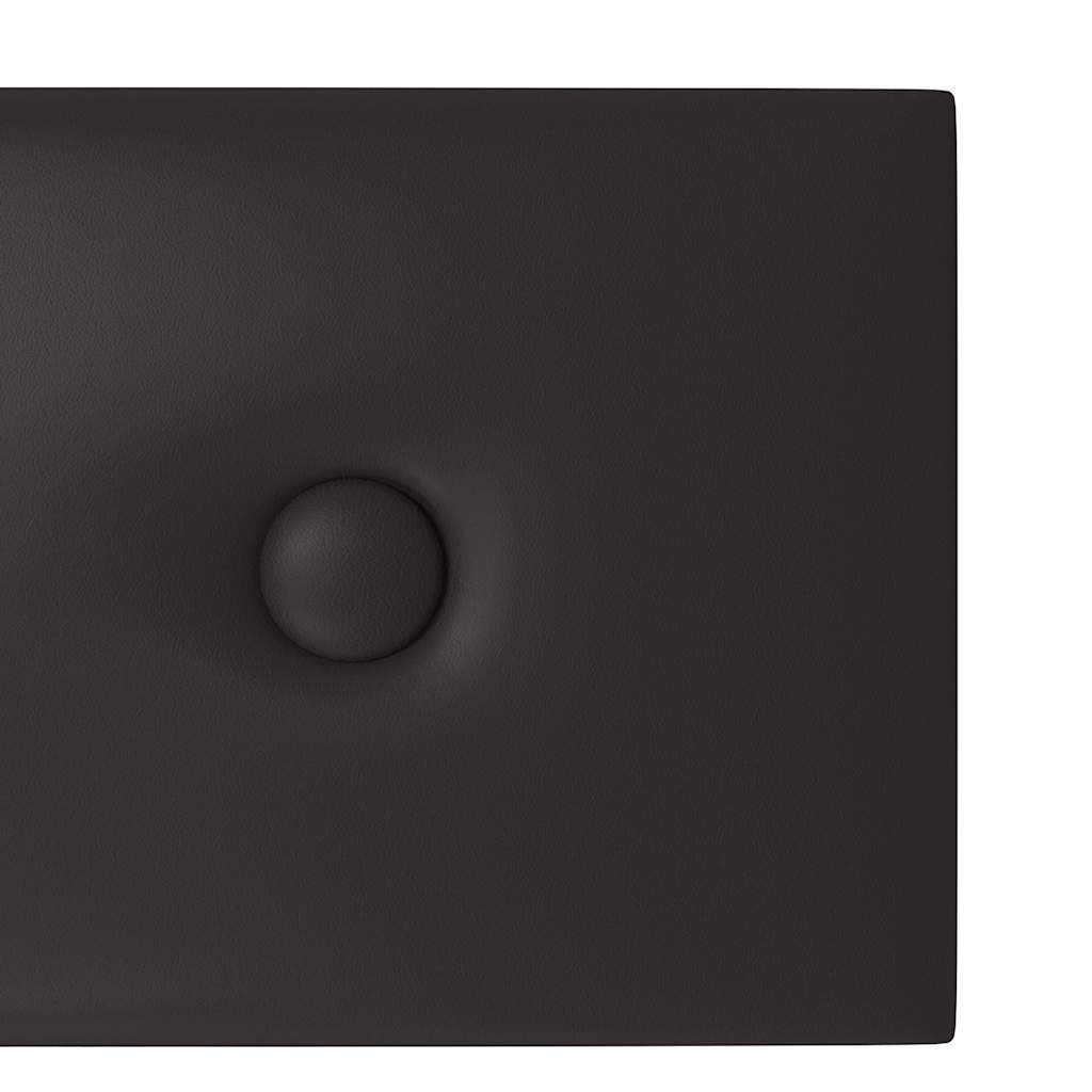 12 db fekete műbőr fali panel 60 x 15 cm 1,08 m²