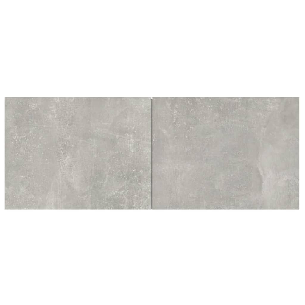 2 db betonszürke szerelt fa TV-szekrény 80 x 30 x 30 cm