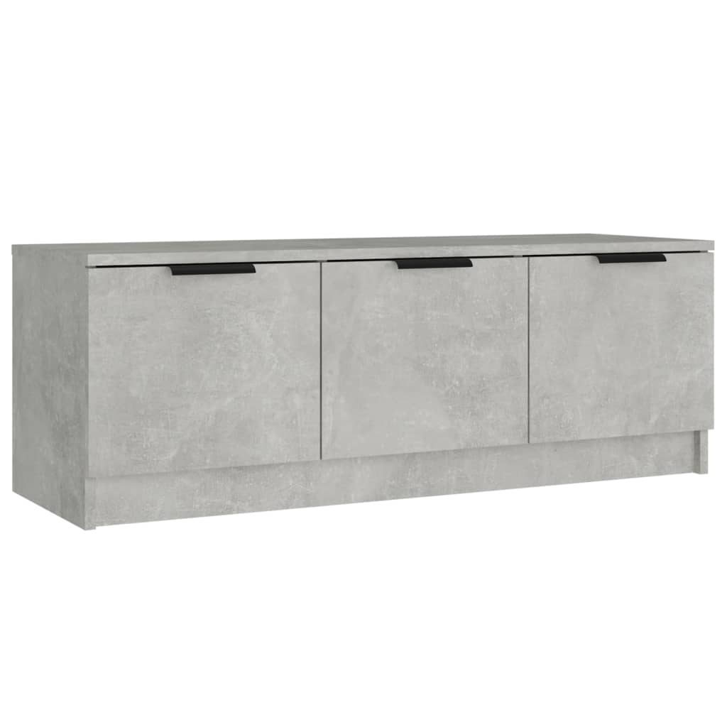 betonszürke szerelt fa TV-szekrény 102 x 35 x 36,5 cm
