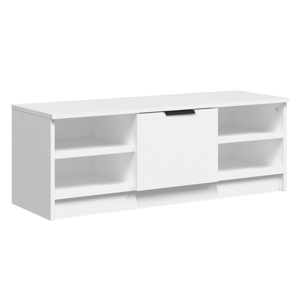 fehér szerelt fa TV-szekrény 102 x 35,5 x 36,5 cm