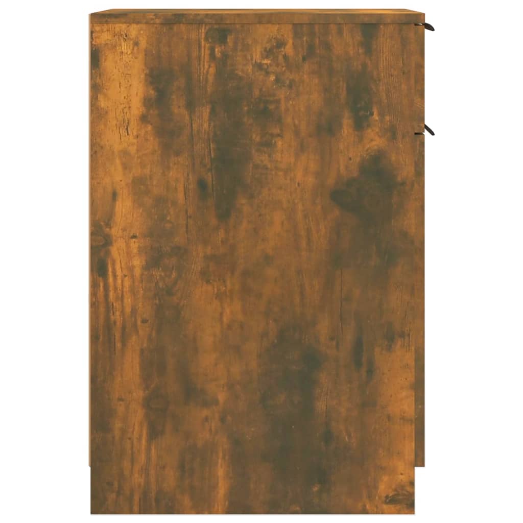 füstös tölgy színű szerelt fa íróasztalszekrény 33,5x50x75 cm