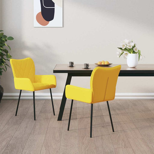 Étkezőszék Sárga 55 x 58 x 82 cm szövet