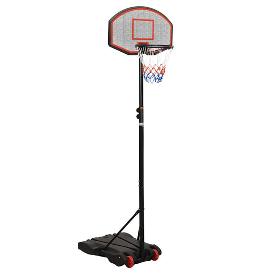 fekete polietilén kosárlabda állvány 216-250 cm