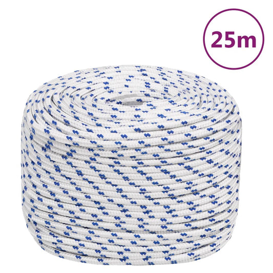 fehér polipropilén hajókötél 10 mm 25 m