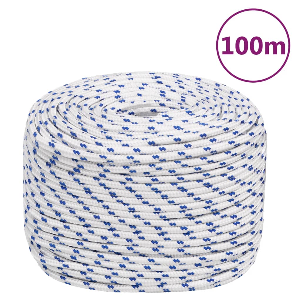 fehér polipropilén hajókötél 10 mm 100 m
