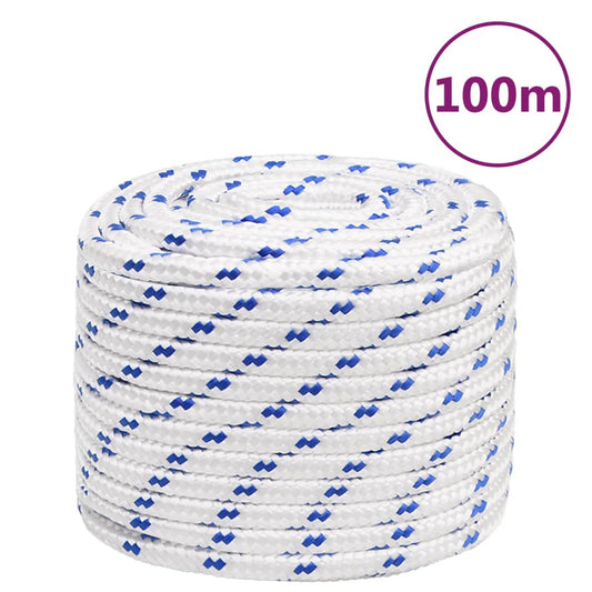 fehér polipropilén hajókötél 16 mm 100 m