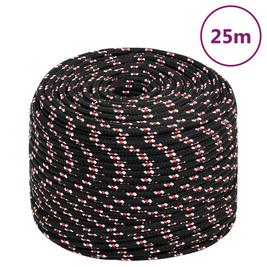 fekete polipropilén hajókötél 6 mm 25 m