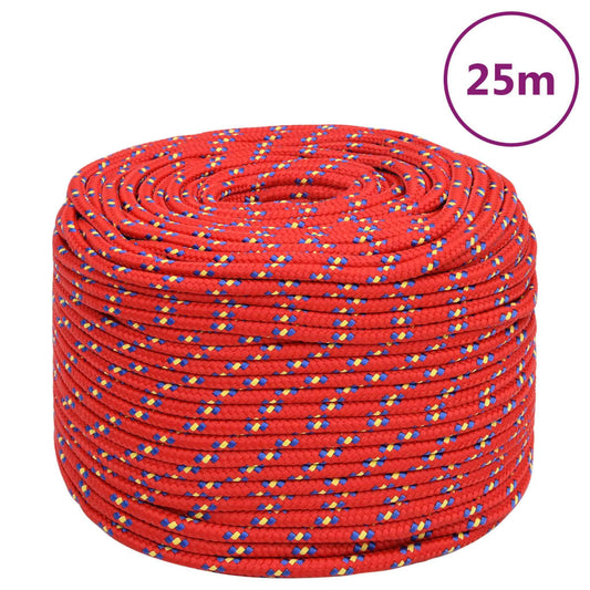 piros polipropilén hajókötél 10 mm 25 m
