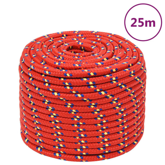 piros polipropilén hajókötél 14 mm 25 m