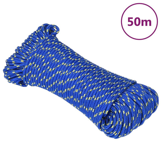kék polipropilén hajókötél 4 mm 50 m