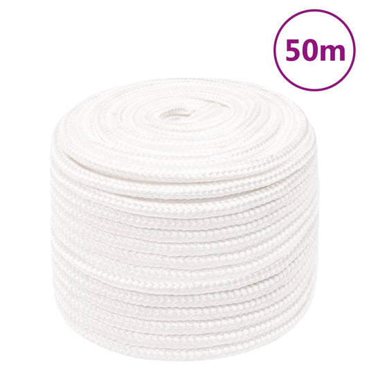 teljesen fehér polipropilén hajókötél 14 mm 50 m