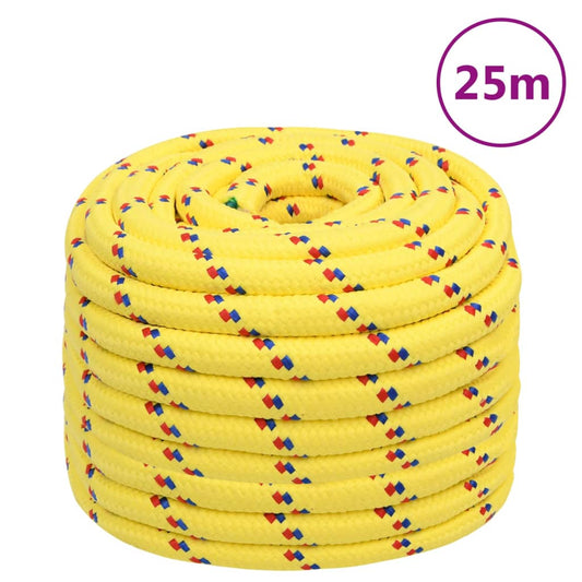 sárga polipropilén hajókötél 20 mm 25 m