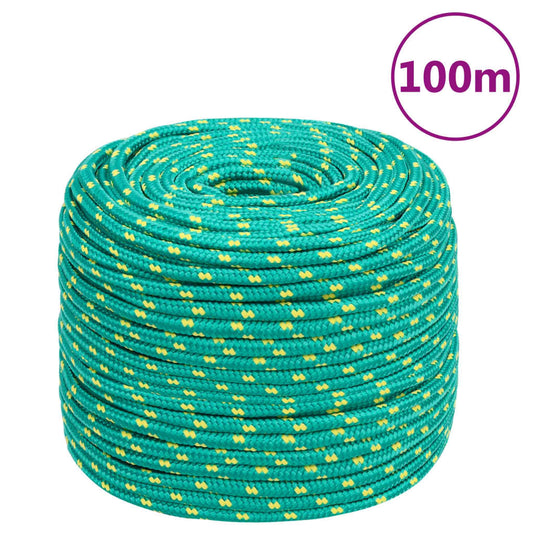zöld polipropilén hajókötél 10 mm 100 m
