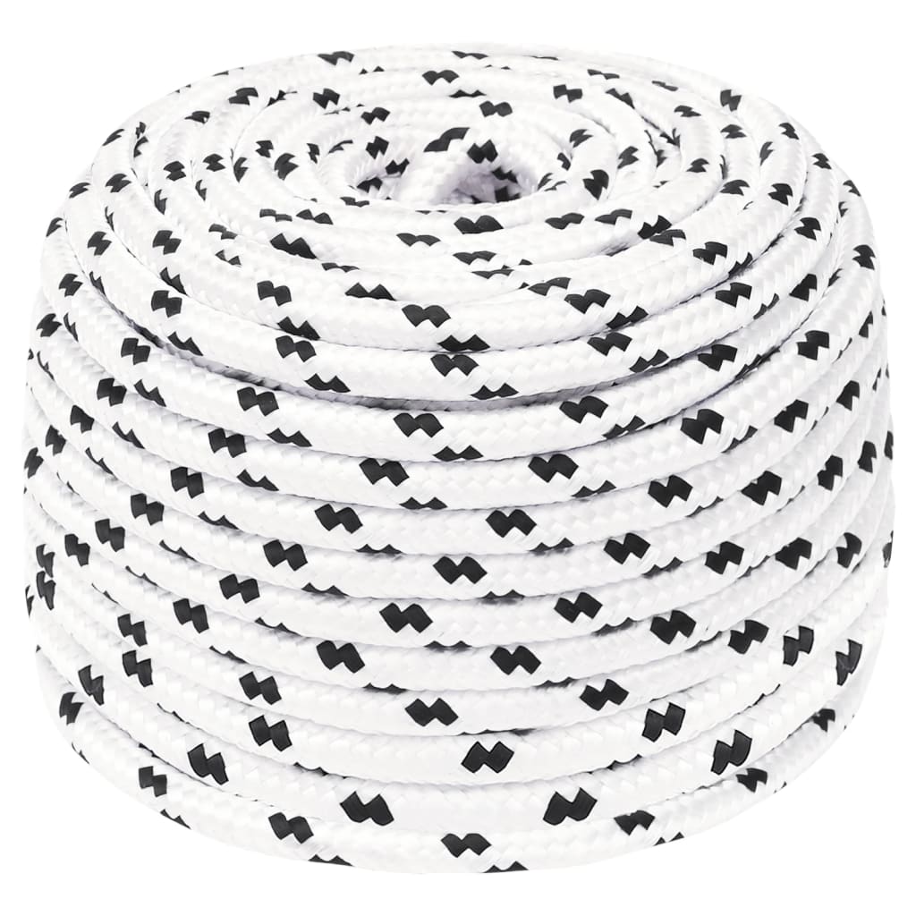 fehér poliészter munkakötél 10 mm 100 m