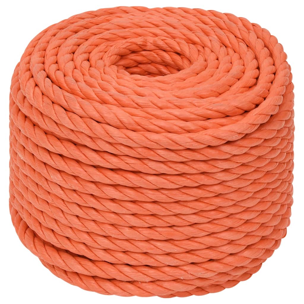narancssárga polipropilén munkakötél 14 mm 25 m
