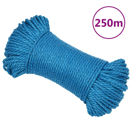 kék polipropilén munkakötél 6 mm 250 m