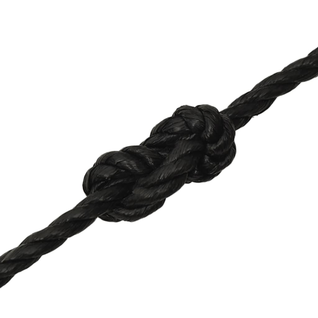 fekete polipropilén munkakötél 12 mm 50 m