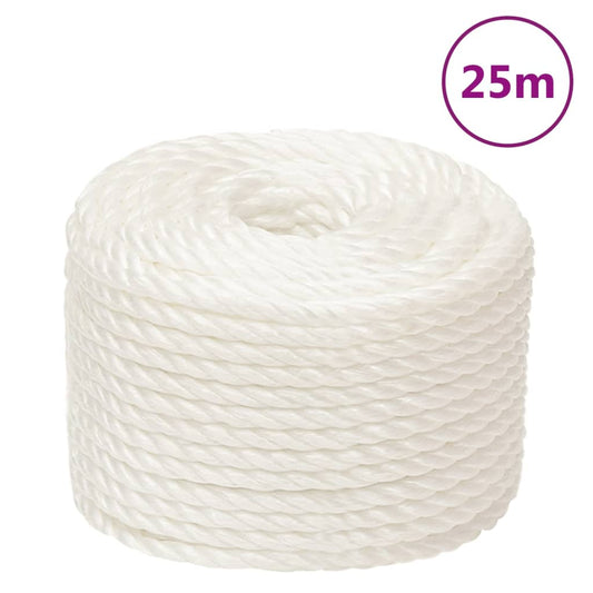 fehér polipropilén munkakötél 14 mm 25 m