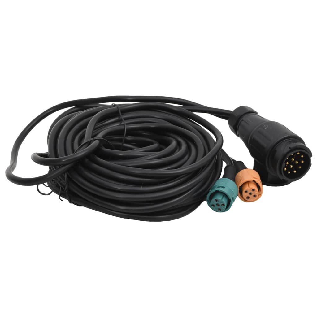 2 db piros utánfutólámpa LED-izzóval 24 x 5 x 14,5 cm 12 V