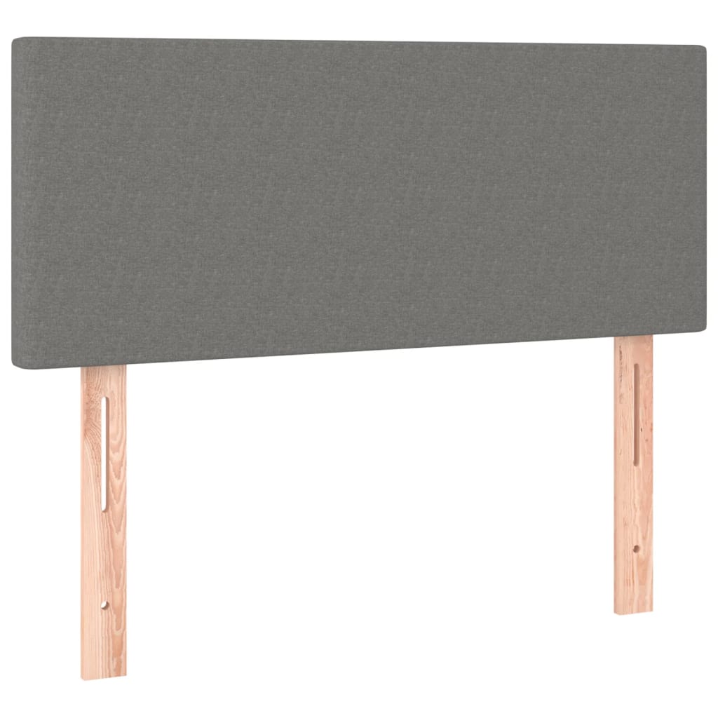 sötétszürke szövet fejtámla 90x5x78/88 cm