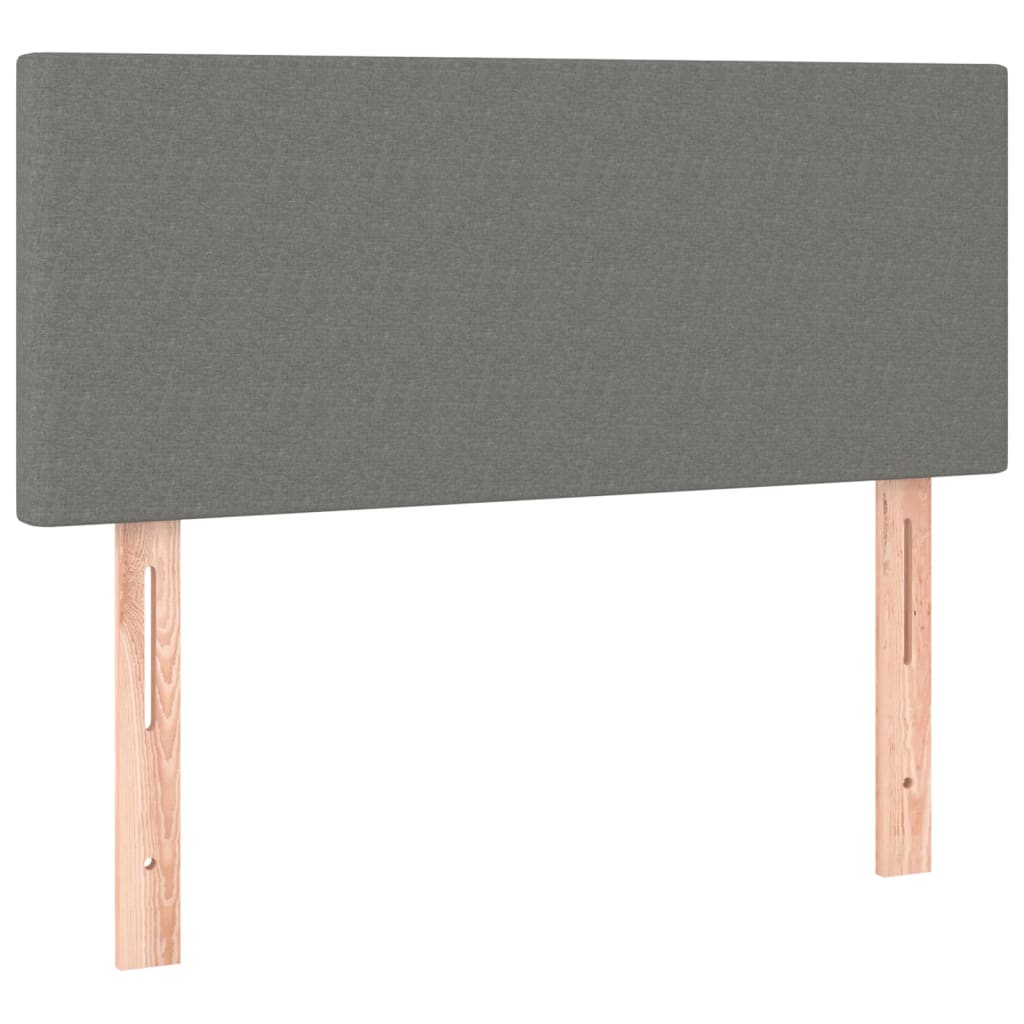 sötétszürke szövet fejtámla 100x5x78/88 cm