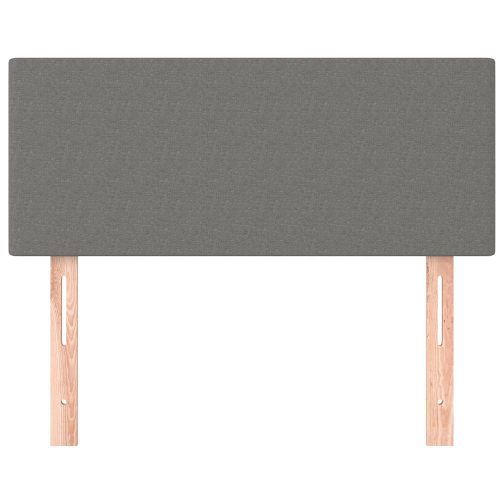 sötétszürke szövet fejtámla 100x5x78/88 cm