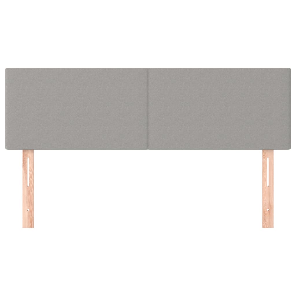 2 db világosszürke szövet fejtámla 72 x 5 x 78/88 cm