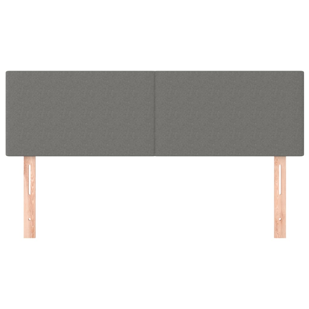 2 db sötétszürke szövet fejtámla 72 x 5 x 78/88 cm