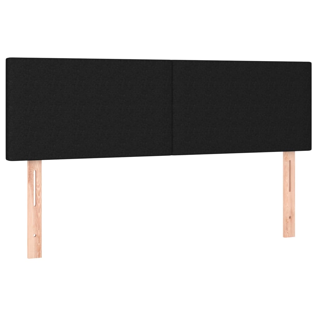 2 db fekete szövet fejtámla 72 x 5 x 78/88 cm