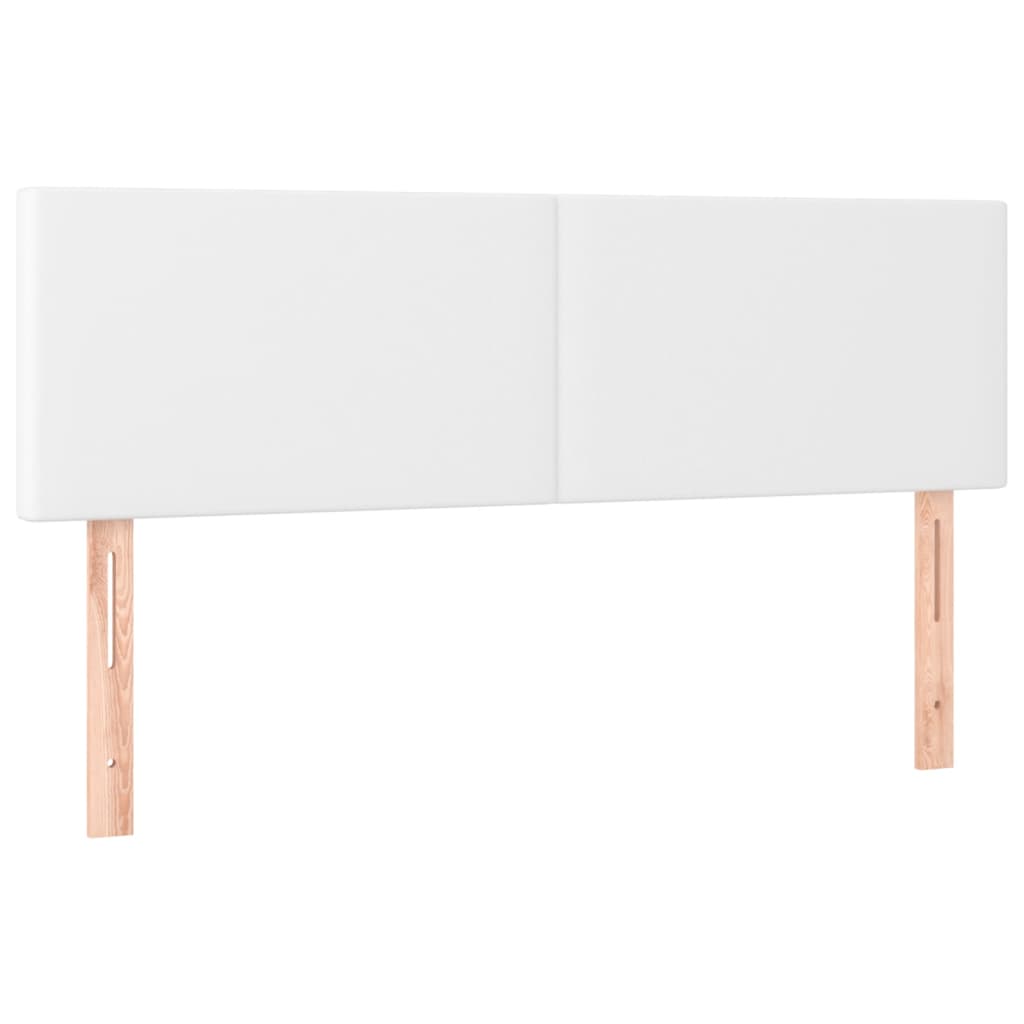 2 db fehér műbőr fejtámla 72 x 5 x 78/88 cm