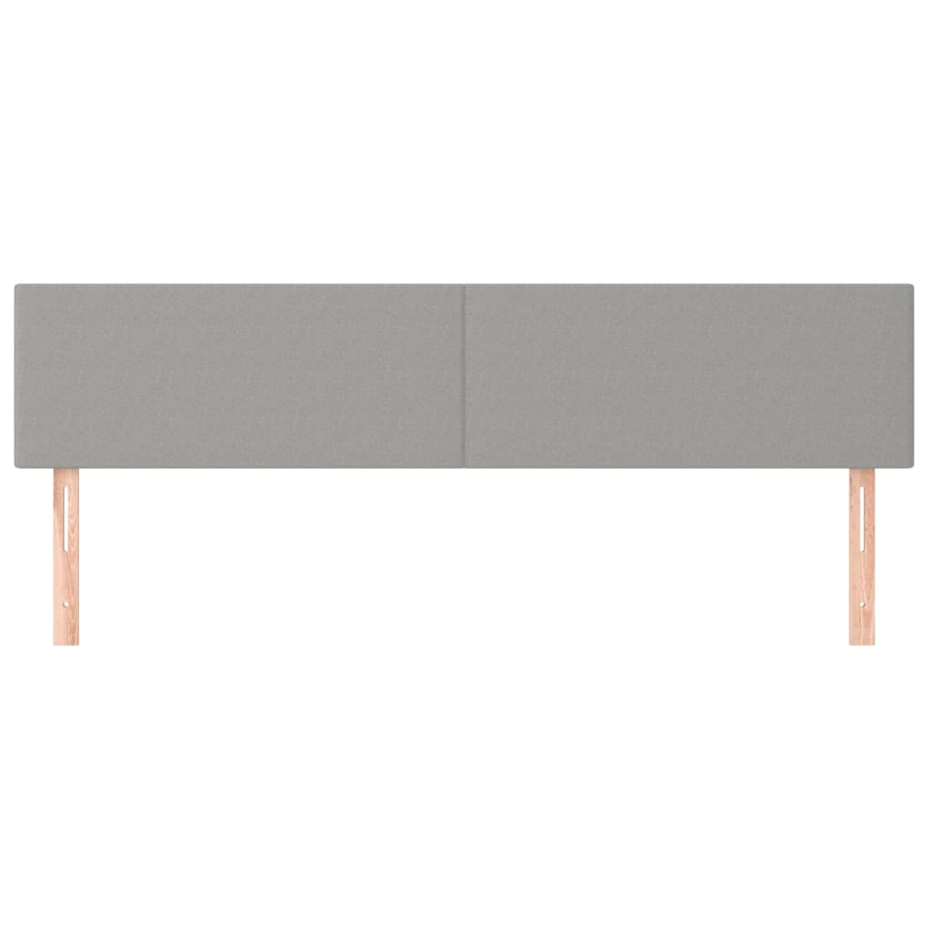 2 db világosszürke szövet fejtámla 80 x 5 x 78/88 cm