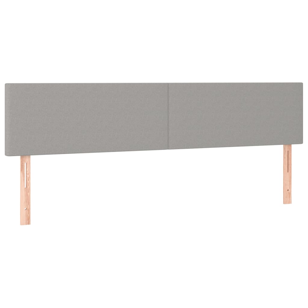 2 db világosszürke szövet fejtámla 90x5x78/88 cm